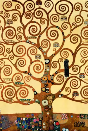 Gustav Klimt Einkaufstasche Shopping Malerei Der Kuss Lebensbaum Tree of Life 